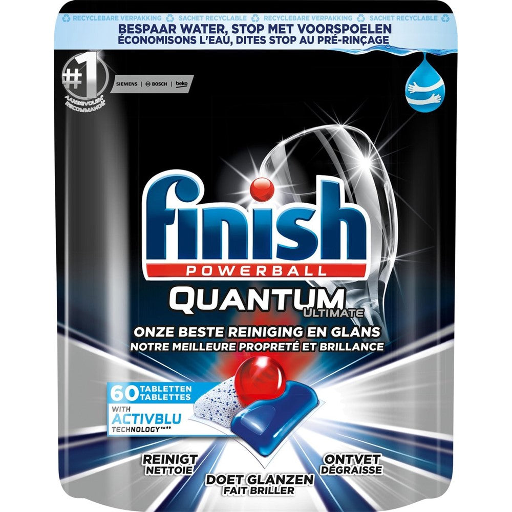 Finish Powerball - Vaatwas - Tablet - Quantum Ultimate - 60 Tabs