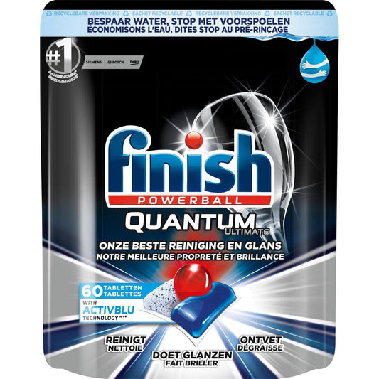 Finish Powerball - Vaatwas - Tablet - Quantum Ultimate - 60 Tabs