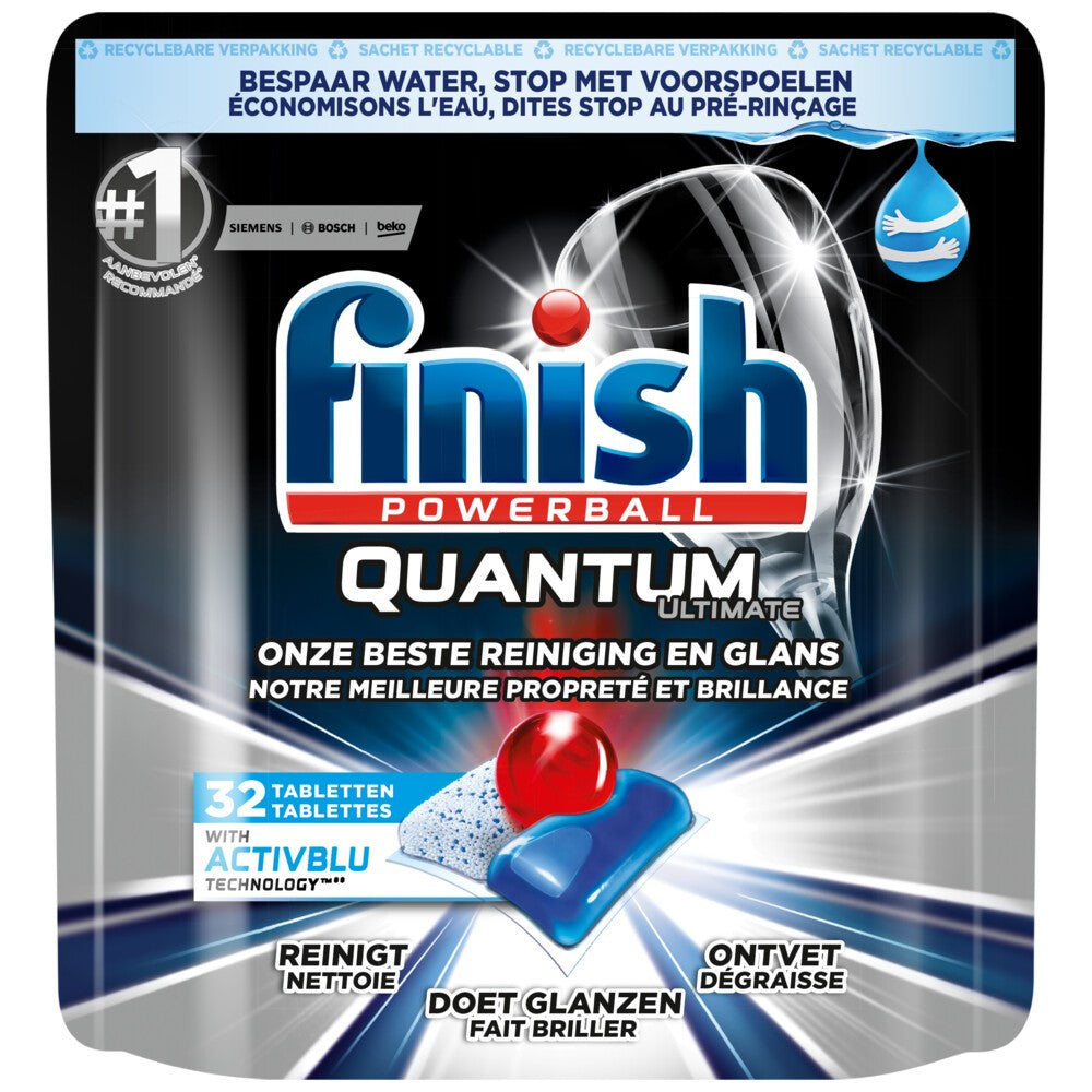 Finish Powerball - Vaatwas - Tablet - Quantum Ultimate - 32 Tabs