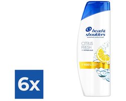 Head & Shoulders Citrus Fresh Shampoo - 6x 500 ml (voor vet haar)