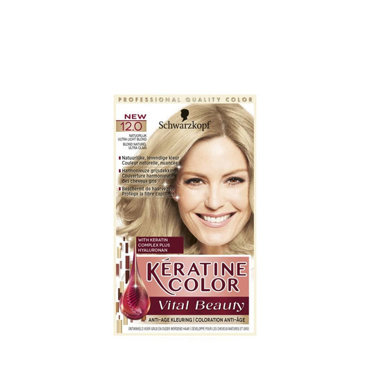 Schwarzkopf Keratine Color - Haarverf - 12.0 - Natuurlijk Ultra Licht Blond - 154,5ml