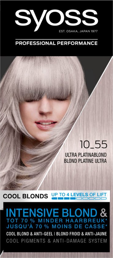 SYOSS Color Blond Cool Blonds 10-55 Ultra Platinum Blond Haarverf - 1 stuk