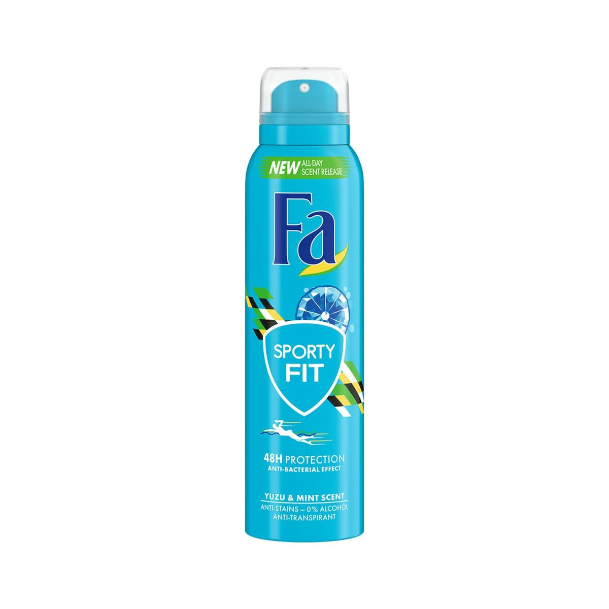 Fa - Deodorant - Spray - Sporty Fit - Yuzu & Mint Scent - 150ml