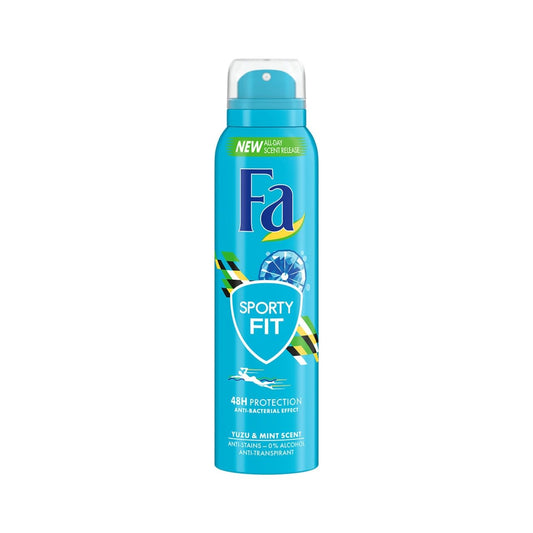 Fa - Deodorant - Spray - Sporty Fit - Yuzu & Mint Scent - 150ml
