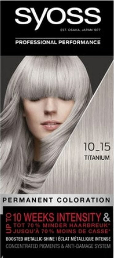SYOSS Color baseline 10-15 Titanium haarverf - 1 stuk