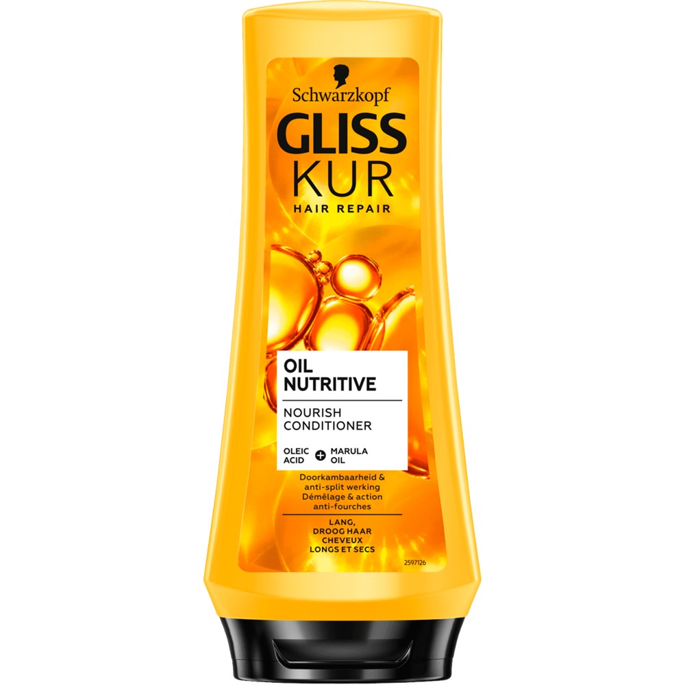 Gliss Kur Hair Repair - Conditioner - Oil Nutritive - Oleic Acid & Marula Oil - 200ml