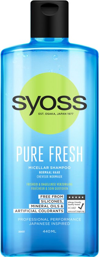 Syoss Pure Fresh Micellar Shampoo - 440 ml