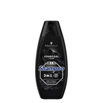 Schwarzkopf - Shampoo - 3 in 1 Charcoal +Clay - Diep Reinigend - 400ml