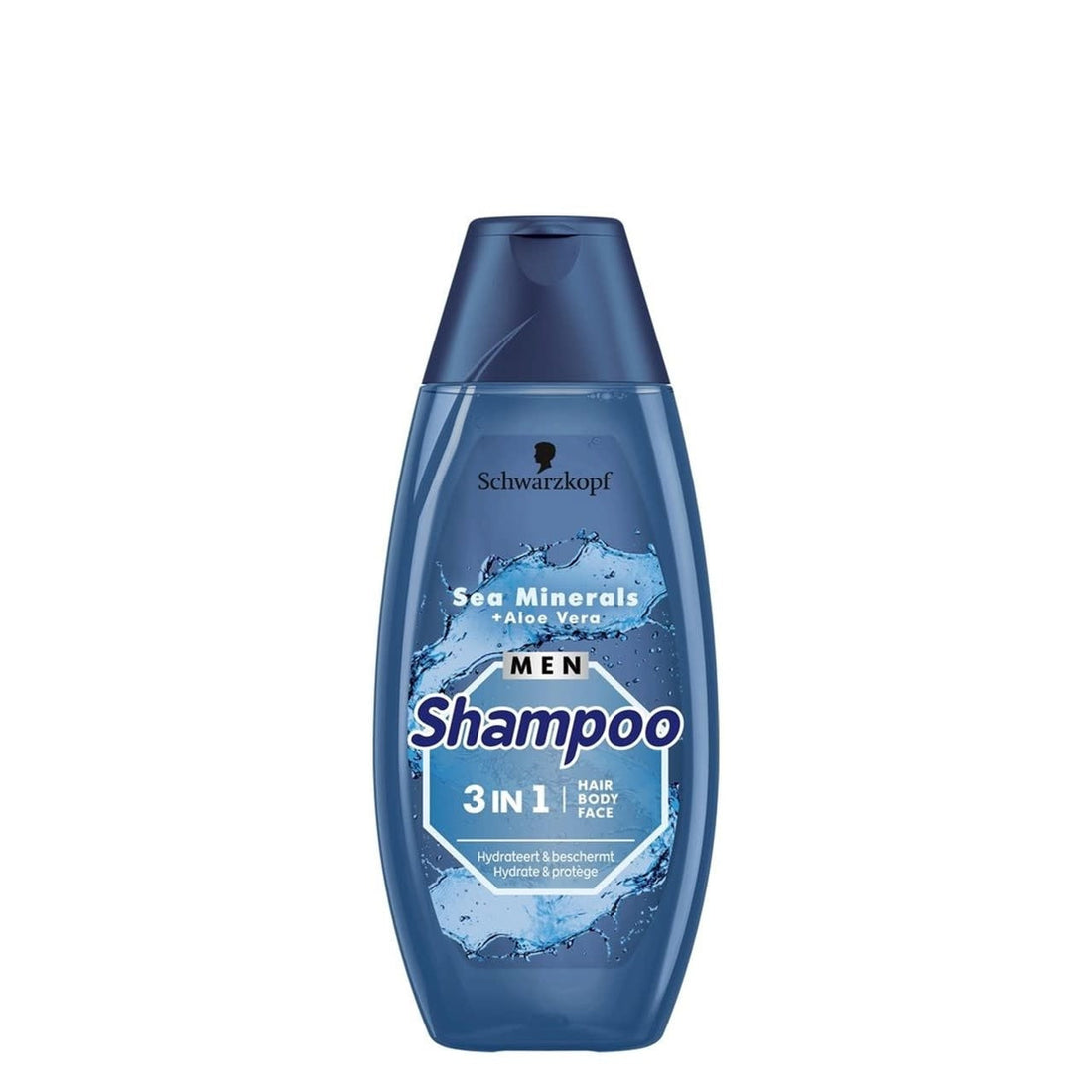 Schwarzkopf - Shampoo - 3 in 1 Sea Minerals +Aloe Vera - Hydrateert & Beschermt - 400ml