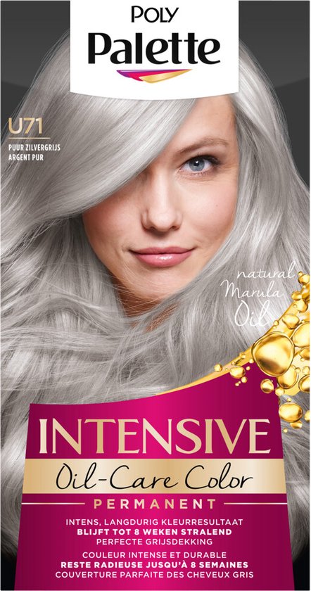 Schwarzkopf Poly Palette - Haarverf - U71 - Puur Zilvergrijs - 115ml