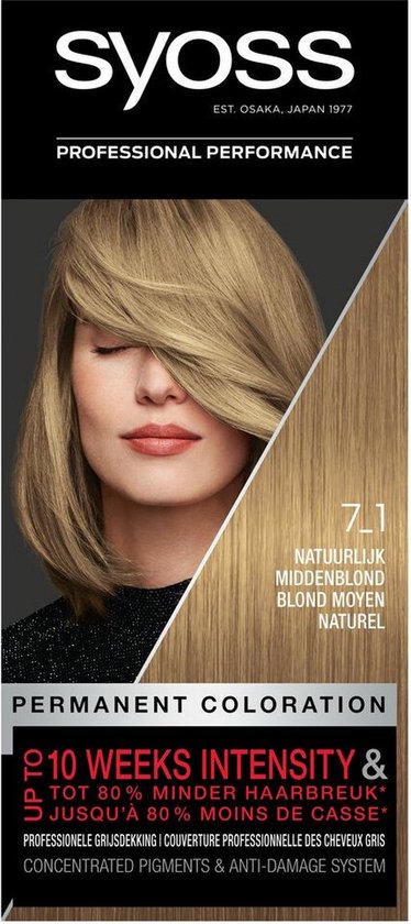 Syoss - Haarverf - 7_1 - Natuurlijk Middenblond - 115ml