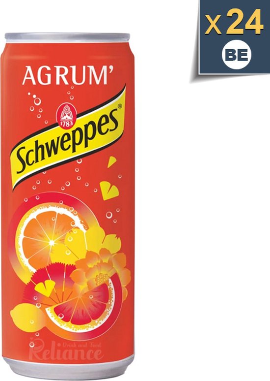 Schweppes Agrum - 24x33cl - Frisdrankveld - 1 tray van 24 stuks