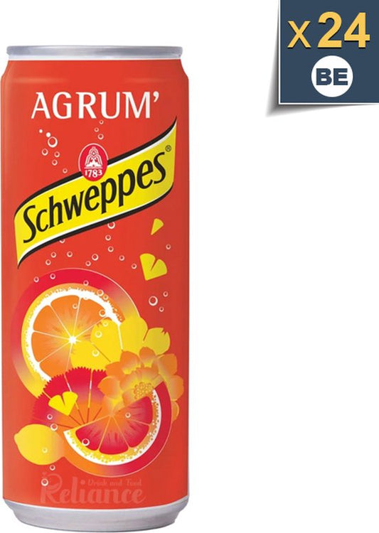 Schweppes Agrum - 24x33cl - Frisdrankveld - 1 tray van 24 stuks