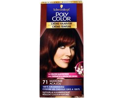 Poly Color Creme Haarverf 71 - Mahonie - 3 st - voordeelverpakking