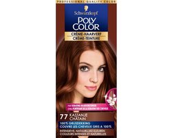 Poly Color Haarverf 77 Kastanje Voordeelverpakking - 3 stuks