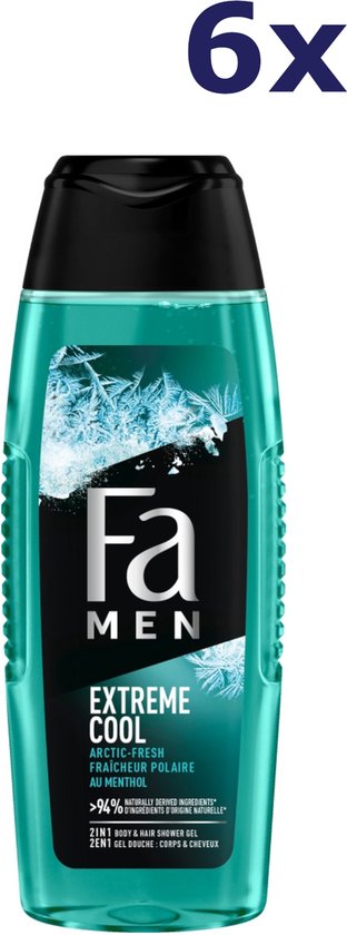 Fa Men Extreme Cool shower
  gel 6x 250ml - Voordeelverpakking