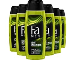 Fa Men Sport Energy Boost shower gel 6x 250ml - Voordeelverpakking