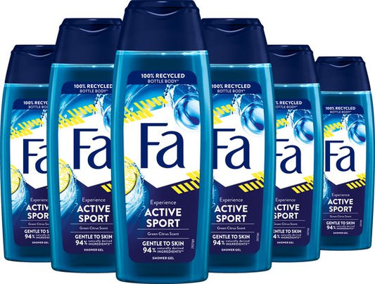 Fa Sport met ginko - 6x 250 ml - Voordeelverpakking - Douchegel