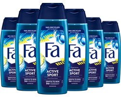 Fa Sport met ginko - 6x 250 ml - Voordeelverpakking - Douchegel