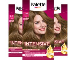 Palette - 500 Donkerblond - Haarverf - Intensieve, Natuurlijke Kleuren met 100% Grijsdekking - Voordeelverpakking - 3 stuks