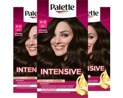 Palette - 800 Donkerbruin - Haarverf - Intensieve, Natuurlijke Kleuren met 100% Grijsdekking - Voordeelverpakking - 3 stuks