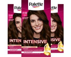 Palette - 750 Chocoladebruin - Haarverf - Intensieve, Natuurlijke Kleuren met 100% Grijsdekking - Voordeelverpakking - 3 stuks