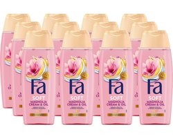 Fa Magnolia Cream & Oil Douchegel 12x250ml - Voordeelverpakking