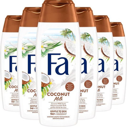 Fa Coconut Milk Douchegel - 6 x 250ml - Voordeelverpakking