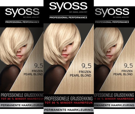 Syoss - Haarverf - 9_5 - Frozen Pearl Blond - 115ml x 3