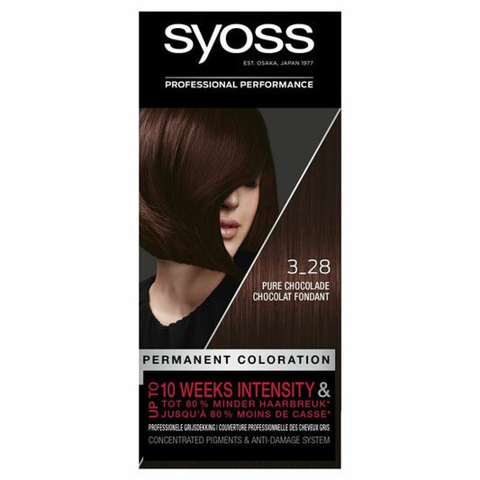 Syoss - Haarverf - 3_28 - Pure Chocolade - 115ml x 3