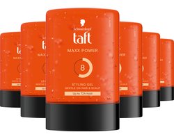 Taft - MAXX Power - Haarstyling - Haargel - Sterke Fixatie - Maximale Vesterking - Voordeelverpakking - 6x 300ml