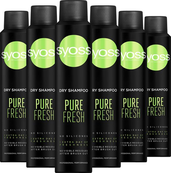 SYOSS Pure Fresh Droogshampoo 6x 200ml