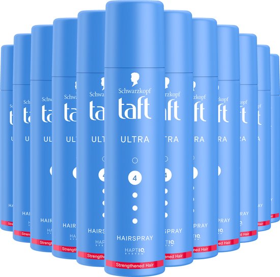 Taft Hairspray Ultra Strong Pocket Size - Haarstyling - Haarmousse - Sterke Fixatie - Voordeelverpakking - 12x 75 ml