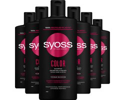 Syoss Color - Shampoo - Gekleurd Haar - Beschermt en Behoudt de Haarkleur - Zachte Reiniging - Glans - Voordeelverpakking - 6x 440ml