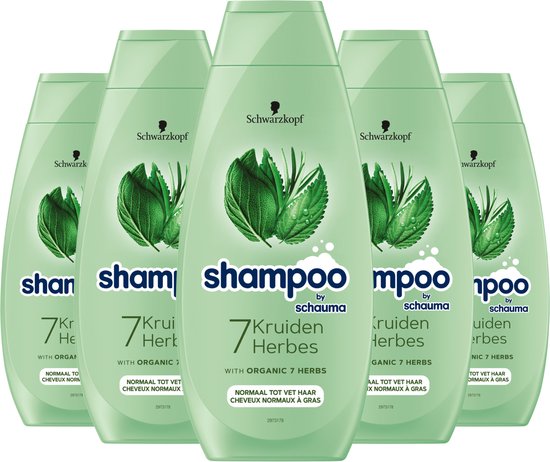 Schwarzkopf Shampoo - 7 Kruiden - Voordeelverpakking - 5x 400ml