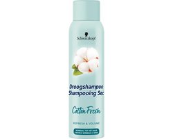 Schwarzkopf Droogshampoo Cotton Fresh - Haarstyling - Lichter en Luchtiger Haar - Frisheid - Normal Tot Vet Haar - Voordeelverpakking - 6 x 150 ml