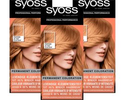 Syoss - 9-67 - Haarverf - Permanente Haarkleuring - Coral Gold - Grijsdekking - Voordeelverpakking - 3 stucks