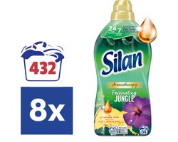 Silan Aroma Therapy Fascinating Jungle Wasverzachter - 8 x 54 wasbeurten - Voordeelverpakking
