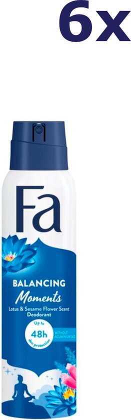 Fa Balancing Moments Deodorant Spray - 6 x 150 ml