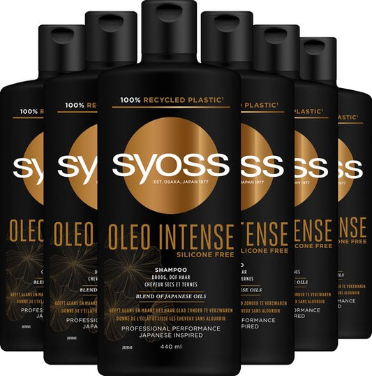 SYOSS Oleo Intense - Shampoo – Haarverzorging - Droog Haar – Glans – Voedend - Voordeelverpakking - 6 x 440 ml
