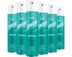 Taft Junior Hairspray Strong - 6 x 250 ml - Voordeelverpakking