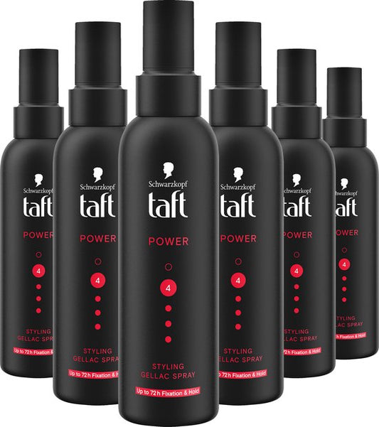 Taft Styling Power Haarspray - Haarstyling - Haarspray - Haarlak - Voordeelverpakking - 6x 150 ml