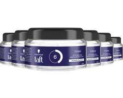 Taft - Titane Styling Gel - Haarstyling - Haargel - Vochtbestendig - Korte Haartypes - Voordeelverpakking - 6x 250ml