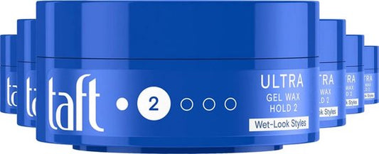 Taft - Ultra Wax Structure - Haarstyling - Haarwax - Flexibiliteit - Controle - Alle Haartypes - Voordeelverpakking - 6x 75ml