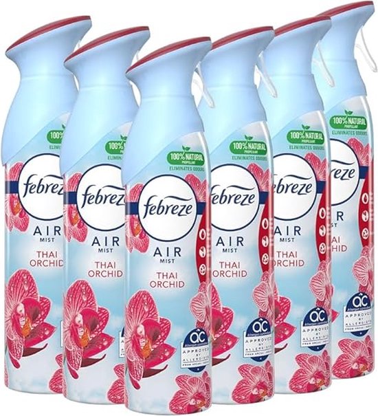 FEBREZE Luchtverfrisser - Thai Orchid - 6 x 300ml - Voordeelverpakking