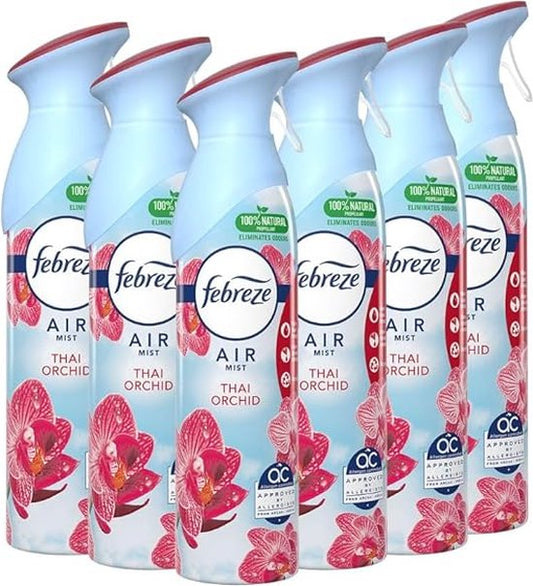 FEBREZE Luchtverfrisser - Thai Orchid - 6 x 300ml - Voordeelverpakking