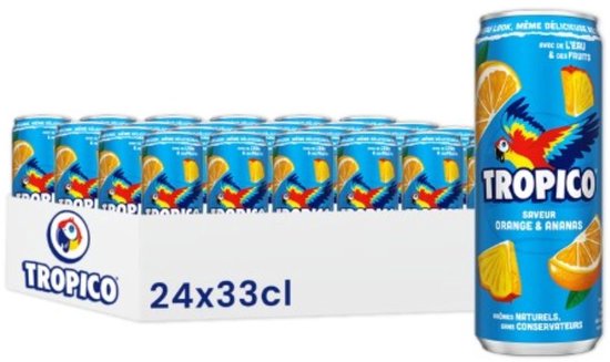 Tropico Original frisdrank - sinaasappel & ananas smaak - 24 stuks