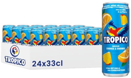 Tropico Original frisdrank - sinaasappel & ananas smaak - 24 stuks