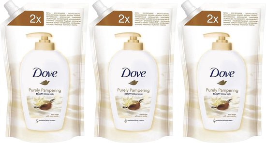 Dove - Handzeep - Navulling - PAMPERING CARE SHEA BUTTER - 500ml x 3 VOORDEELVERPAKKING