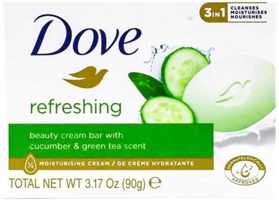 Dove - Zeeptablet - Fresh Touch - With Cucumber & Green Tea Scent - 100g